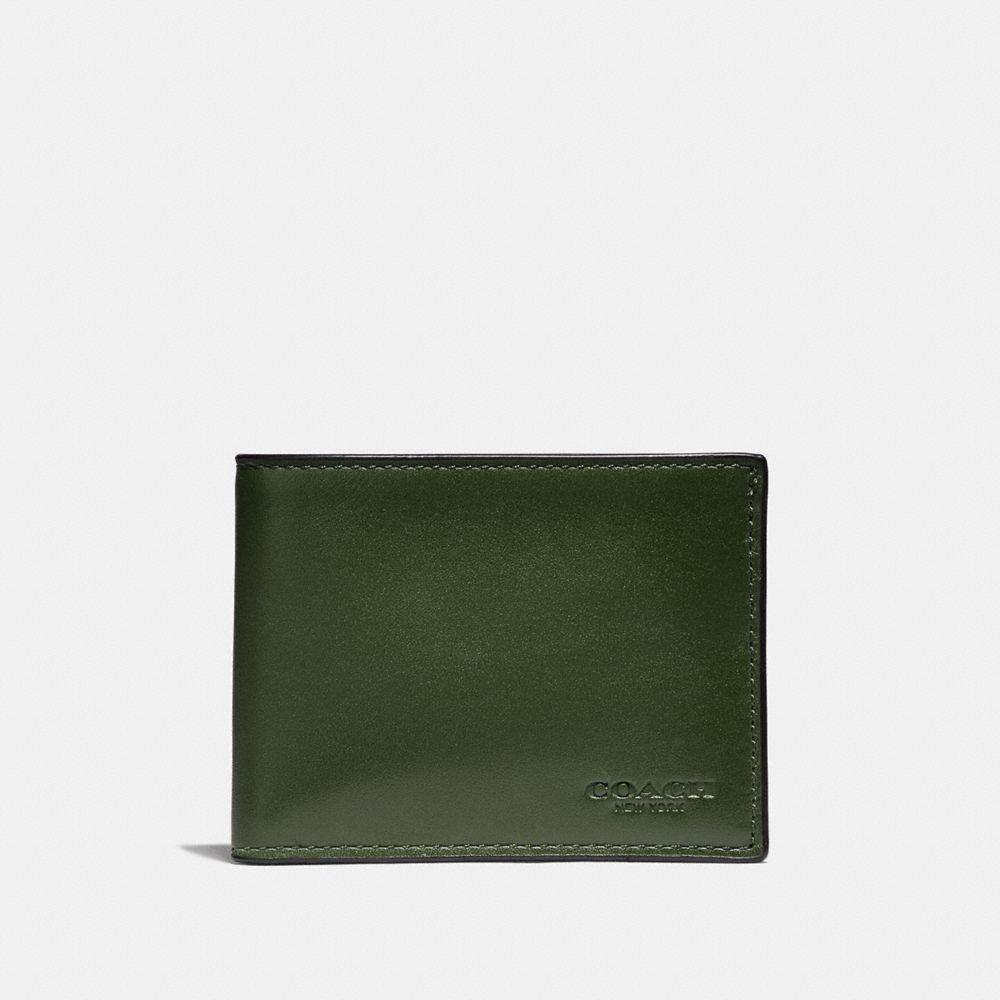 COACH®,PORTEFEUILLE PORTEFEUILLE SLIM,Cuir,Clairière,Front View