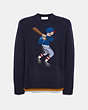 Baseball Intarsia Sweater