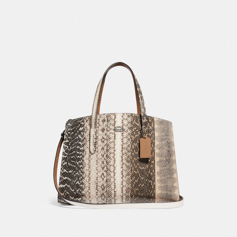 Coach charlie carryall snakeskin on sale