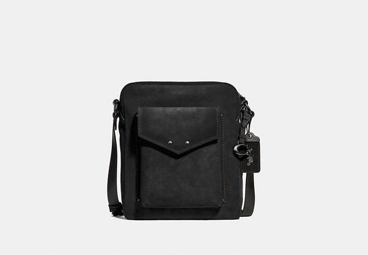 COACH®,JAXSON BAG 27,Leather,Large,Black Copper/Black,Front View