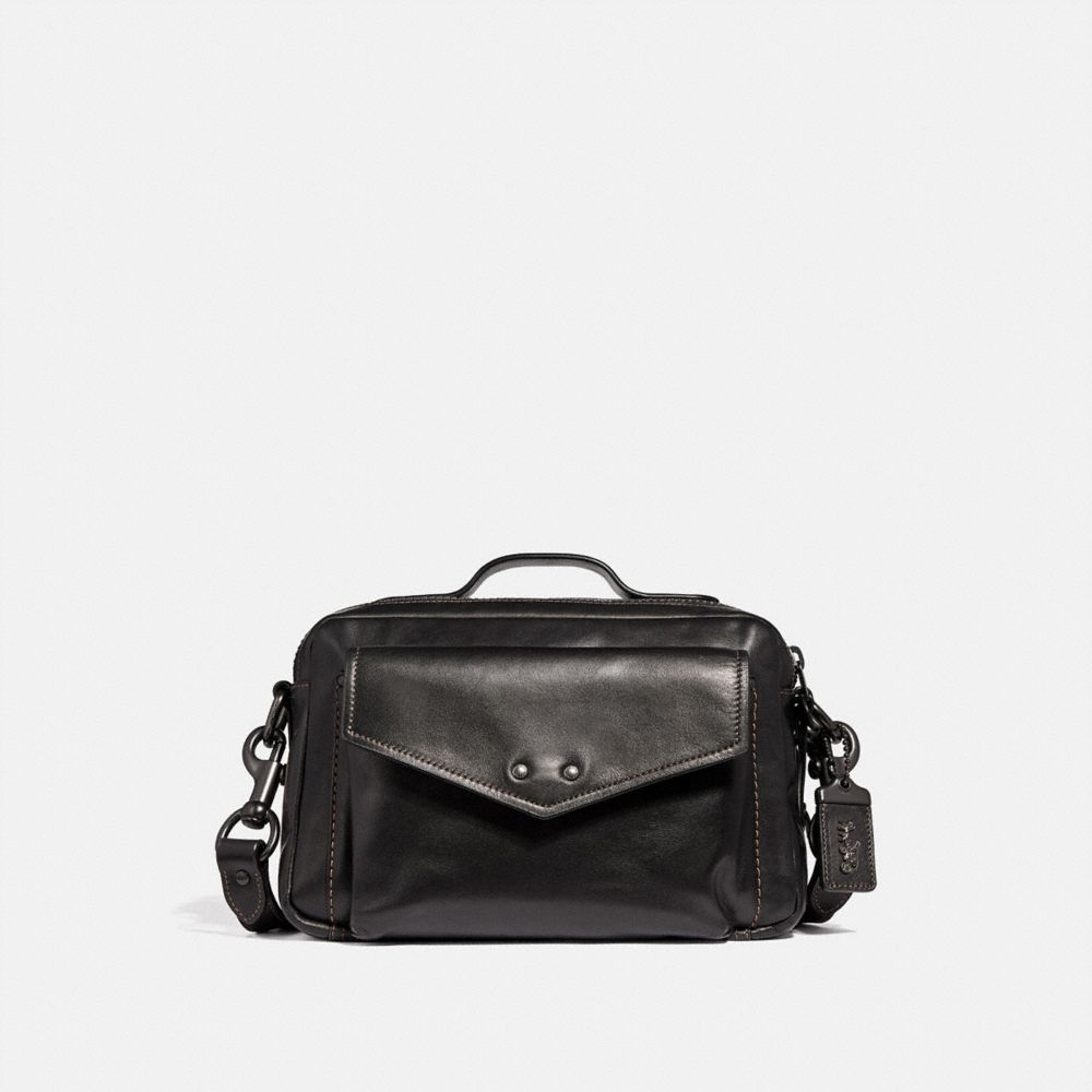 COACH®,Cuir,Cuivre Noir/Noir,Front View