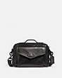 COACH®,JAXSON BAG 28,Leather,Medium,Black Copper/Black,Front View