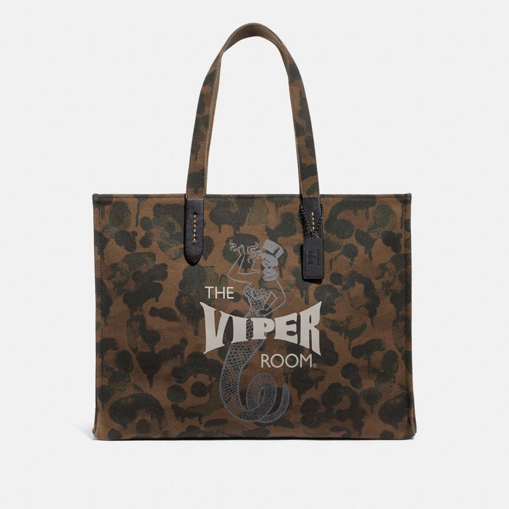 COACH® | Viper Room Tote 42 With Camo Print