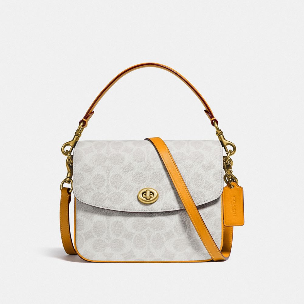 fendi baguette white canvas