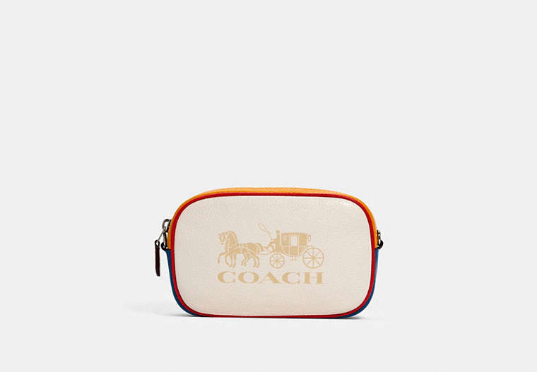 Jes Convertible Belt Bag In Colorblock With Horse And Carriage