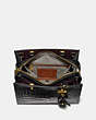 COACH®,ROGUE BAG 25 IN ALLIGATOR,Crocodile,Medium,Brass/Black,Inside View,Top View