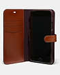 COACH®,IPHONE 11 PRO MAX FOLIO IN SIGNATURE CANVAS,Signature Coated Canvas,Tan,Inside View,Top View