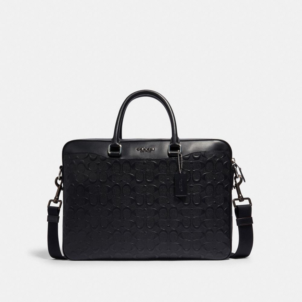 COACH Beckett Slim Brief In Signature Leather