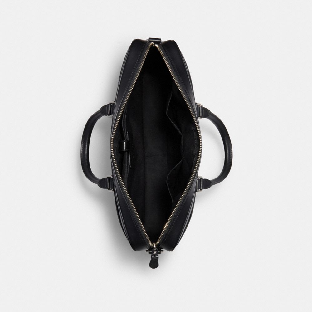 COACH®,Beckett Slim Brief In Signature Leather,,Inside View,Top View
