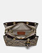 COACH®,ROGUE BAG IN SNAKESKIN,Python,Large,Brass/Roccia Lucido,Inside View,Top View