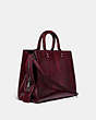 COACH®,ROGUE BAG IN SNAKESKIN,Python,Large,Pewter/Mirage Dark Red,Angle View