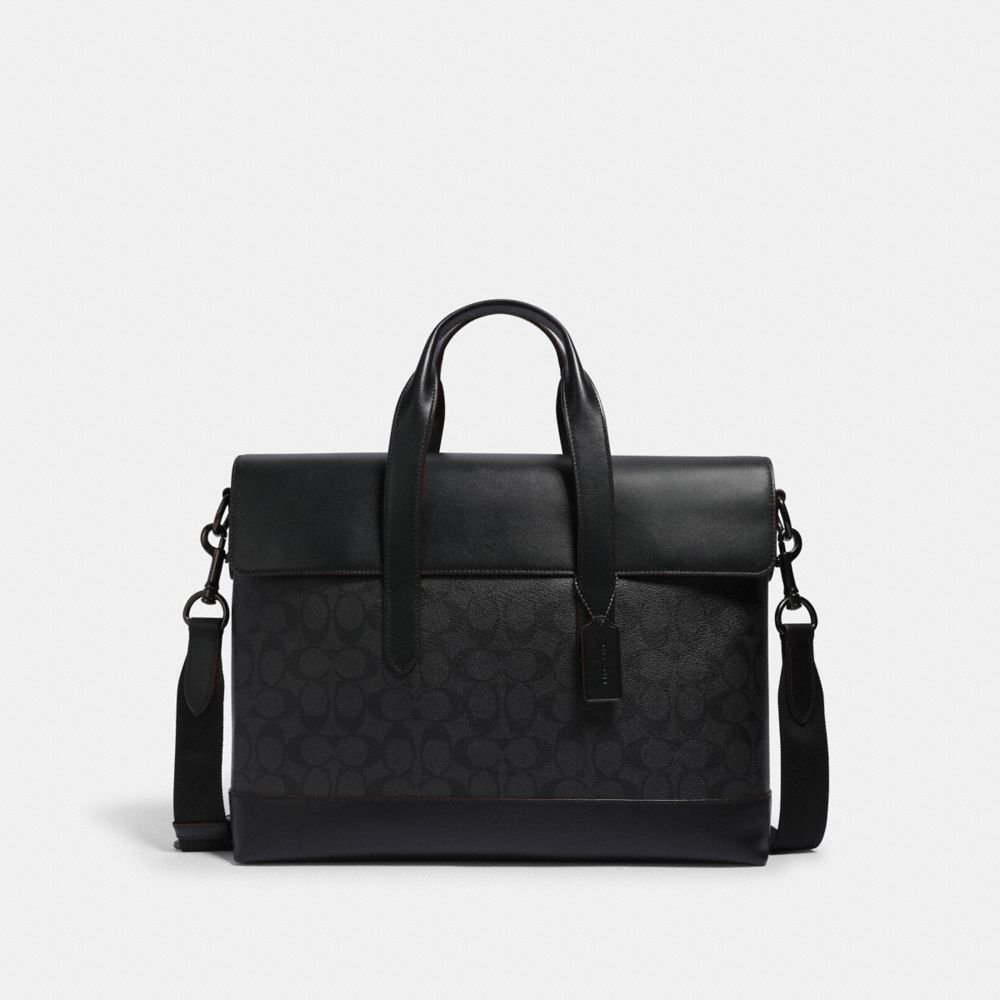 COACH® Outlet | Hamilton Portfolio Brief In Signature Canvas