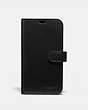 COACH®,IPHONE 11 FOLIO,Leather,Black,Front View