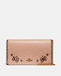 Callie Foldover Chain Clutch With Crystal Applique