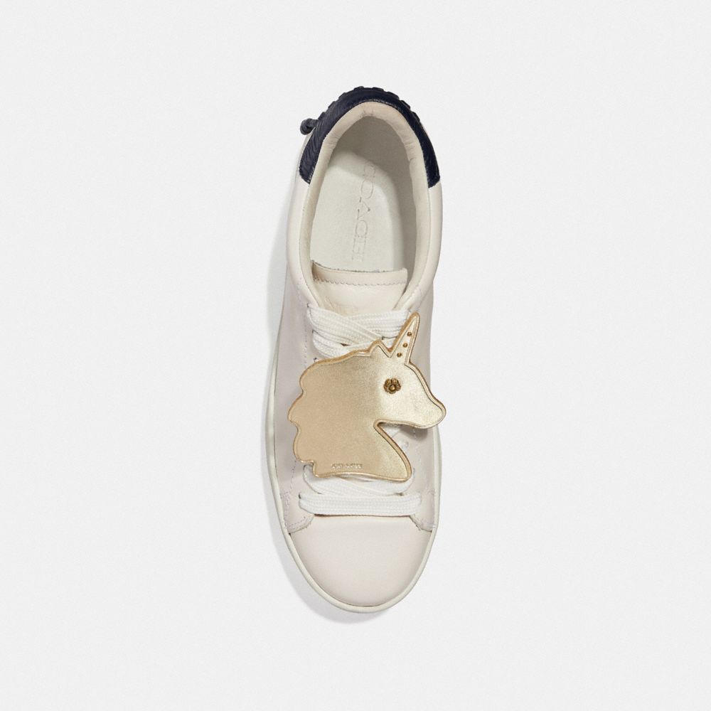 COACH®,Unicorn Shoe Patch,,Angle View