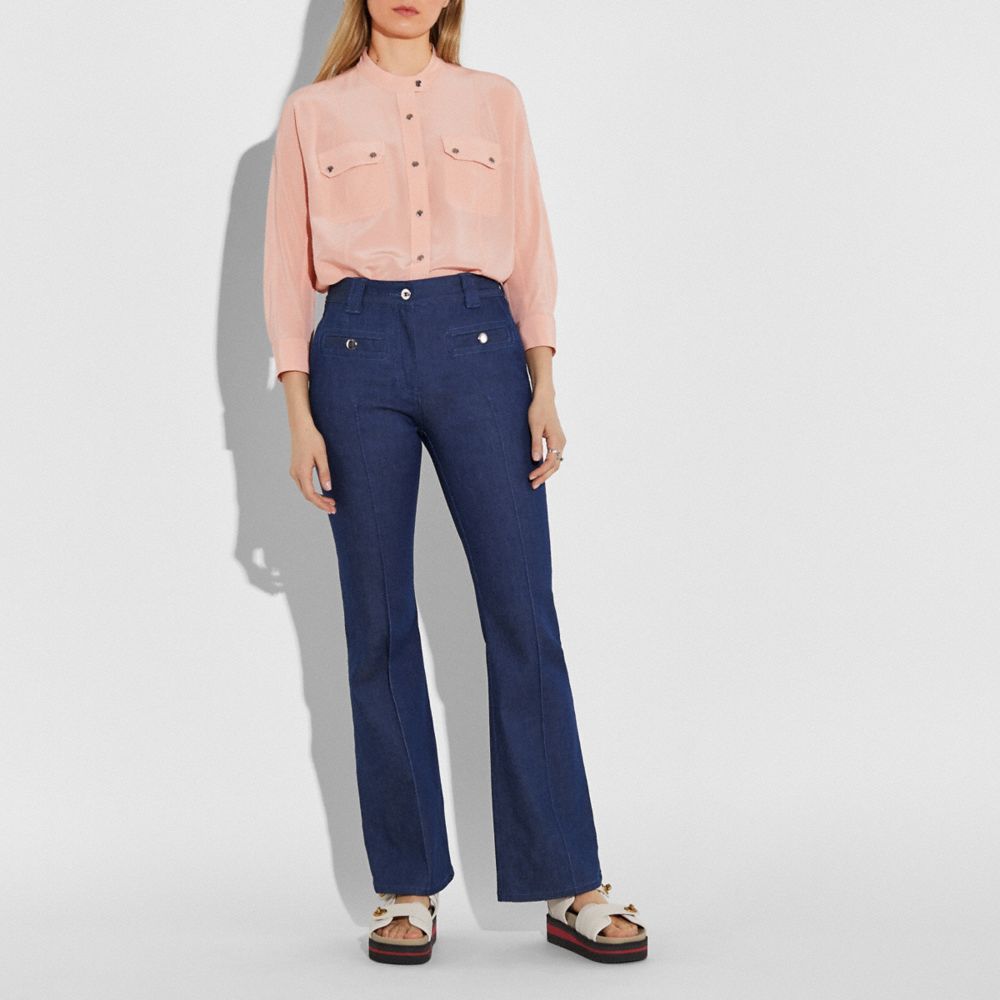 COACH®,Retro High Rise Jeans,,Scale View