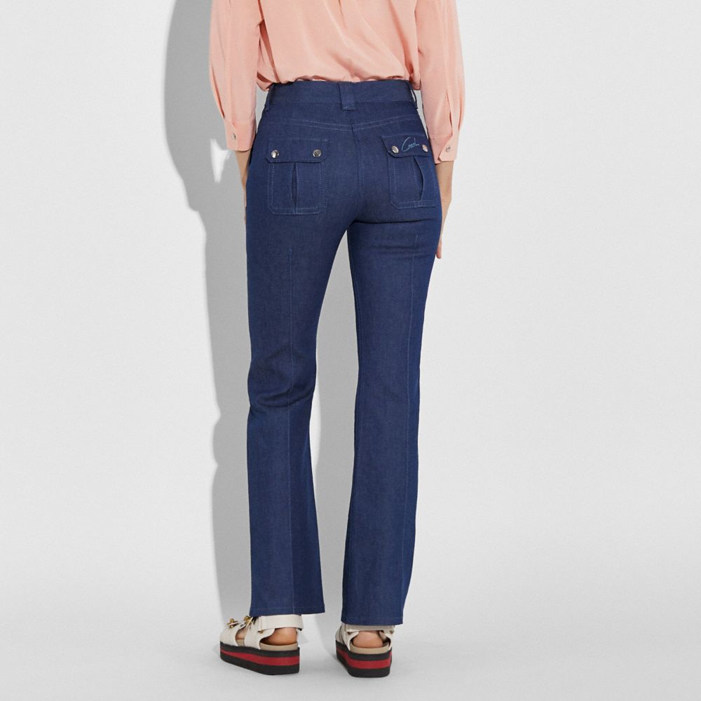 COACH®,Retro High Rise Jeans,,Scale View