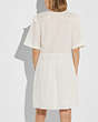 COACH®,BRODERIE ANGLAISE MINI DRESS,cotton,Cream,Scale View