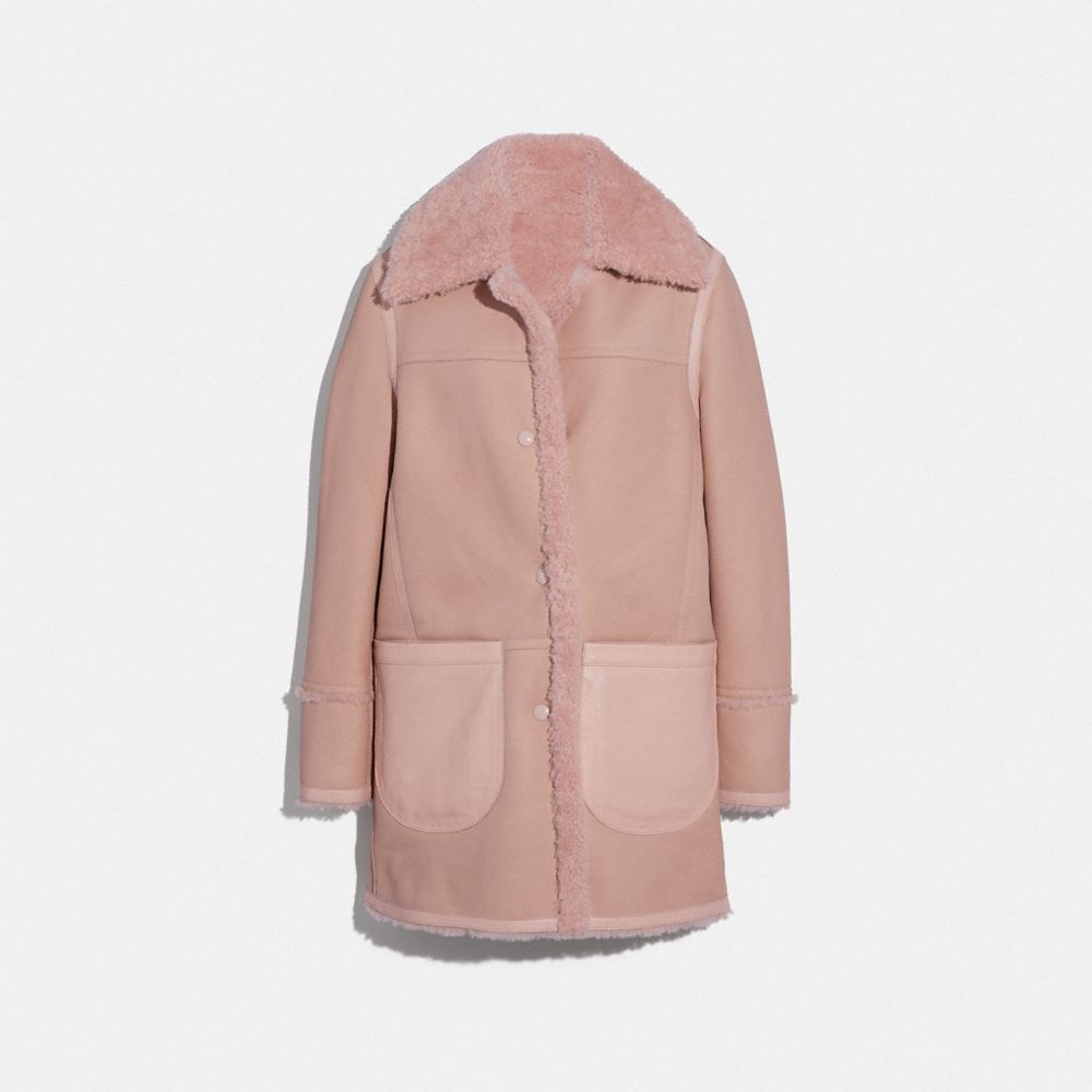 Coach pink clearance coat