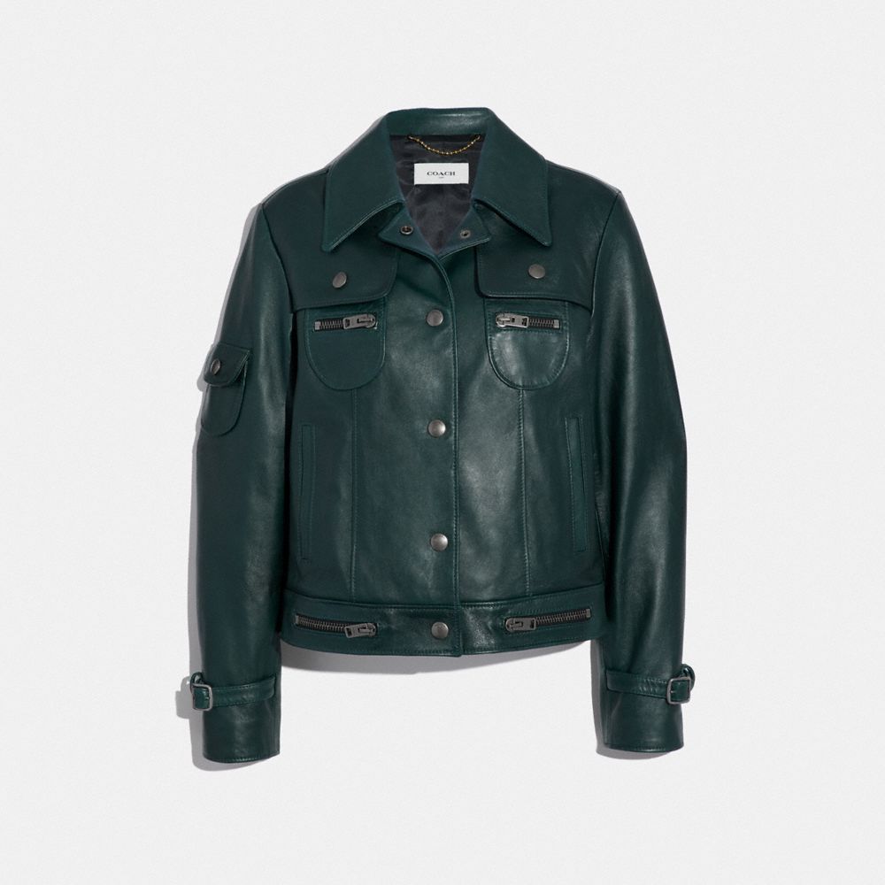 COACH®: Leather Jacket