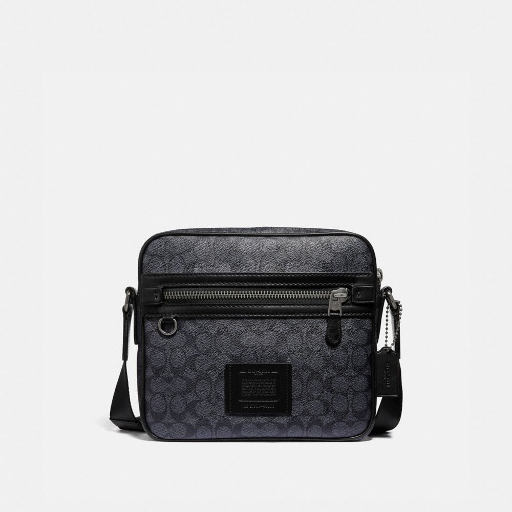 COACH®,DYLAN 27 IN SIGNATURE CANVAS,pvc,Medium,Gunmetal/Charcoal,Front View image number 0