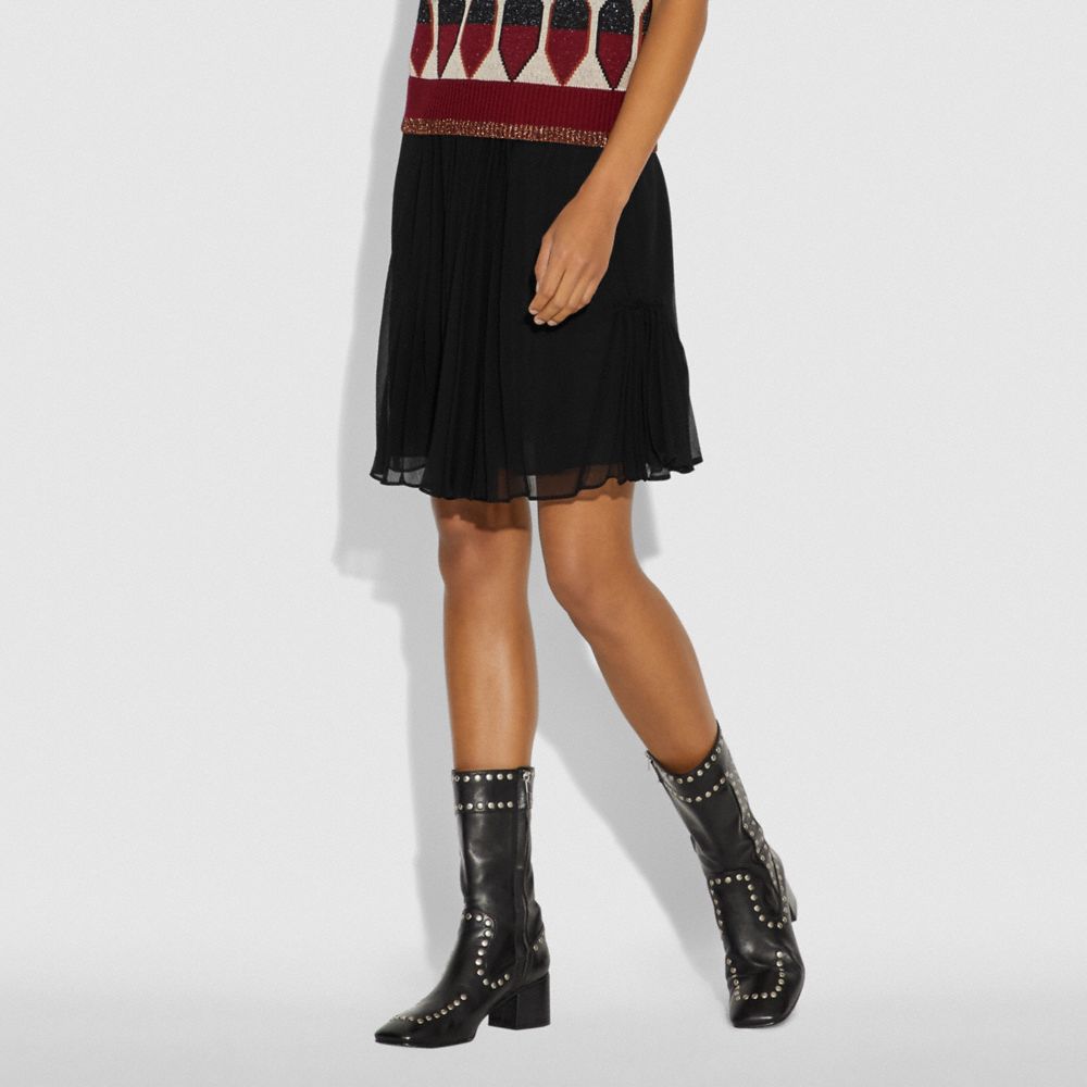 COACH®,Pleated Skirt,,Scale View
