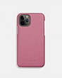 COACH®,COQUE IPHONE 11 PRO,Cuir,ROSE,Front View