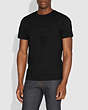 COACH®,EMBROIDERED REXY T-SHIRT,n/a,Black,Scale View