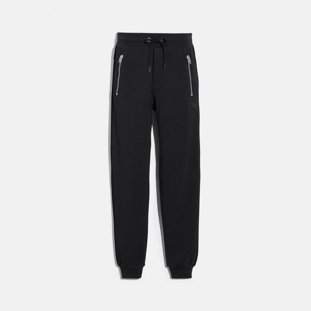 Coach leather track on sale pants