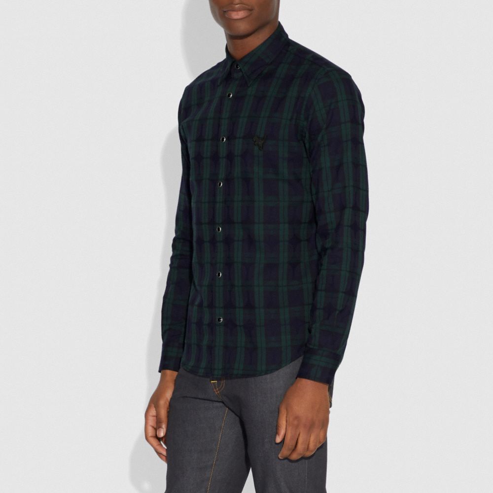 Plaid Rexy Patch Shirt