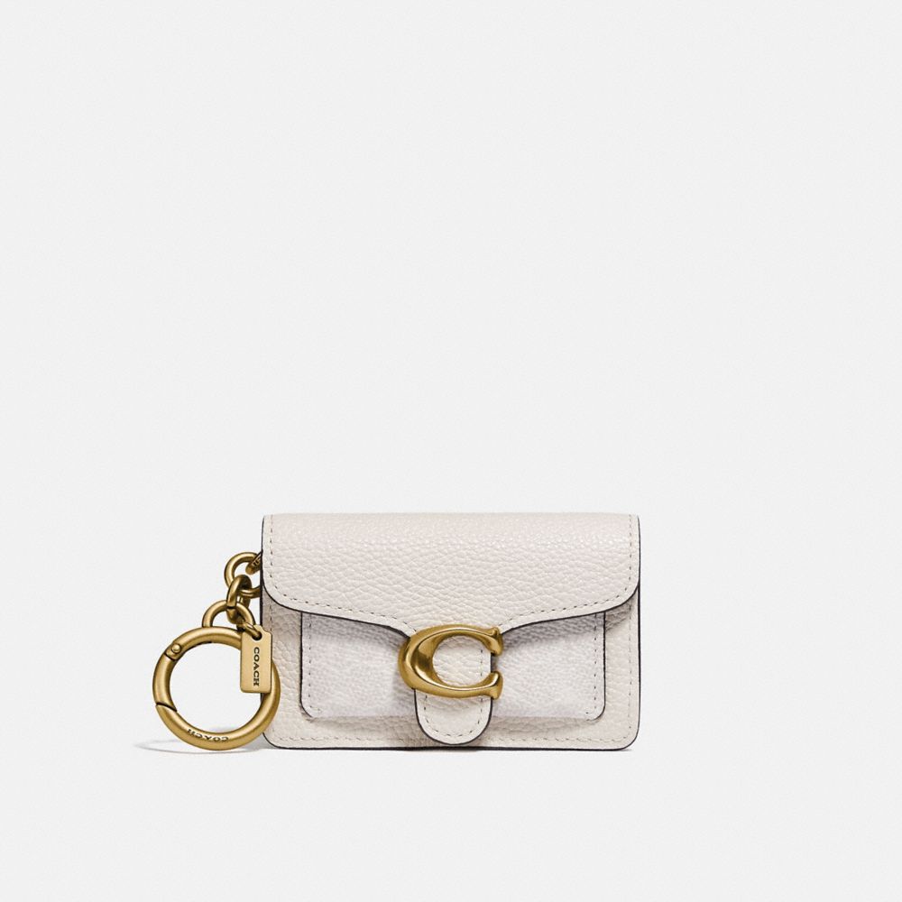 COACH®  Mini Tabby Bag Charm In Signature Canvas