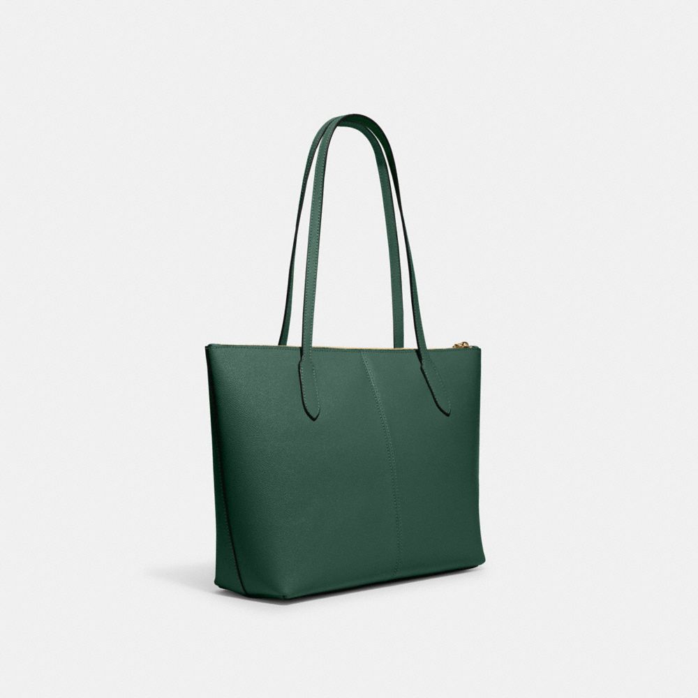 coach outlet zip top tote women's purses red