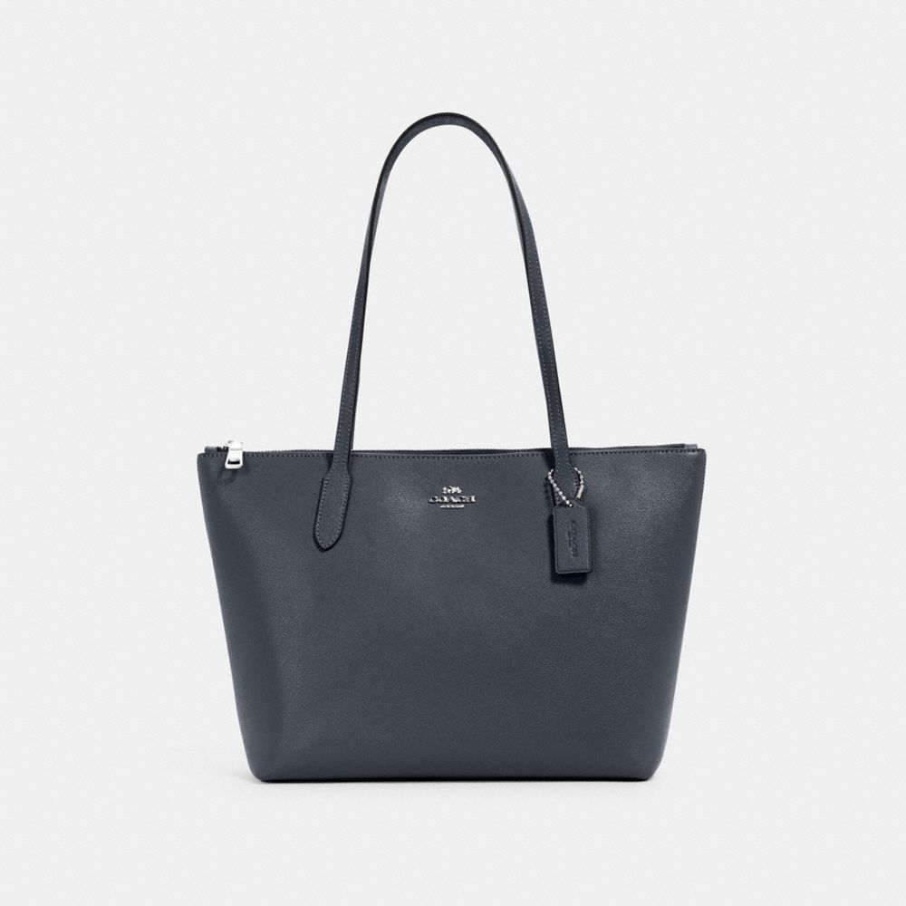 COACH Reveal Zip-up Top Handle Bag in Black