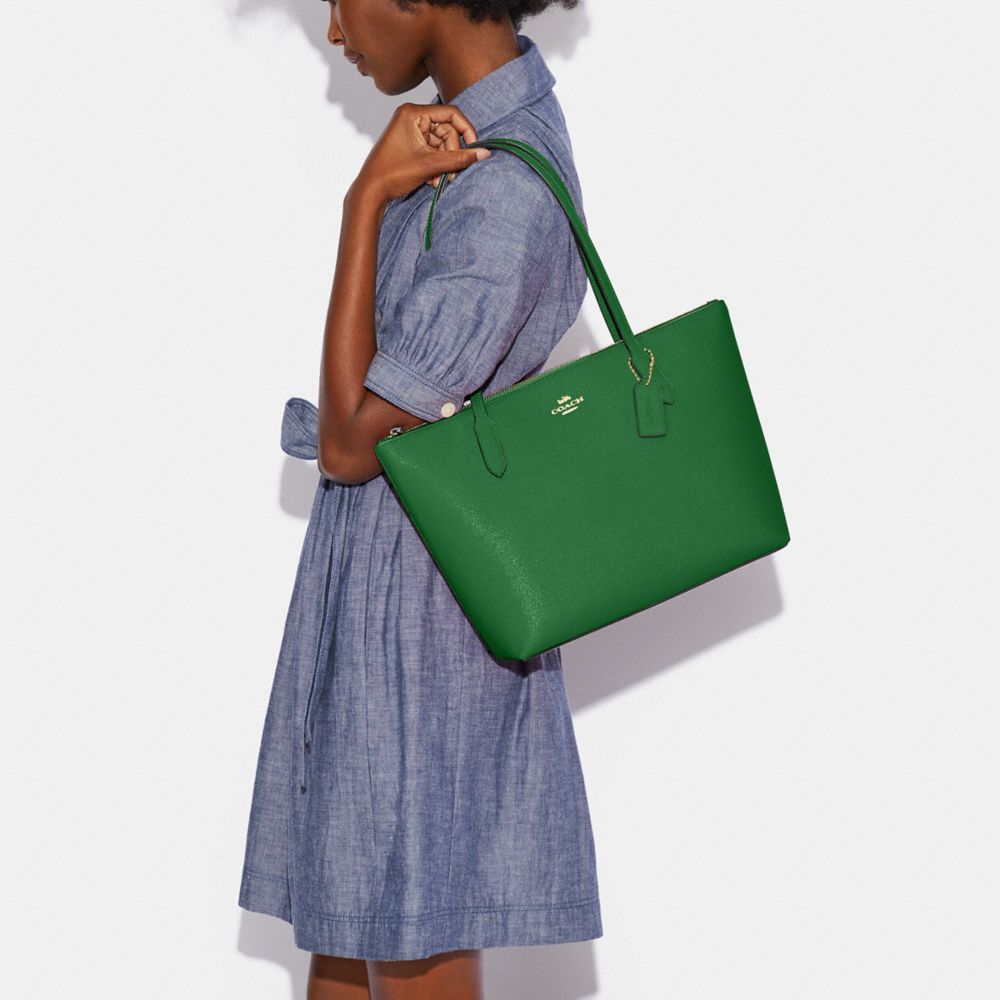 Green coach tote online bag