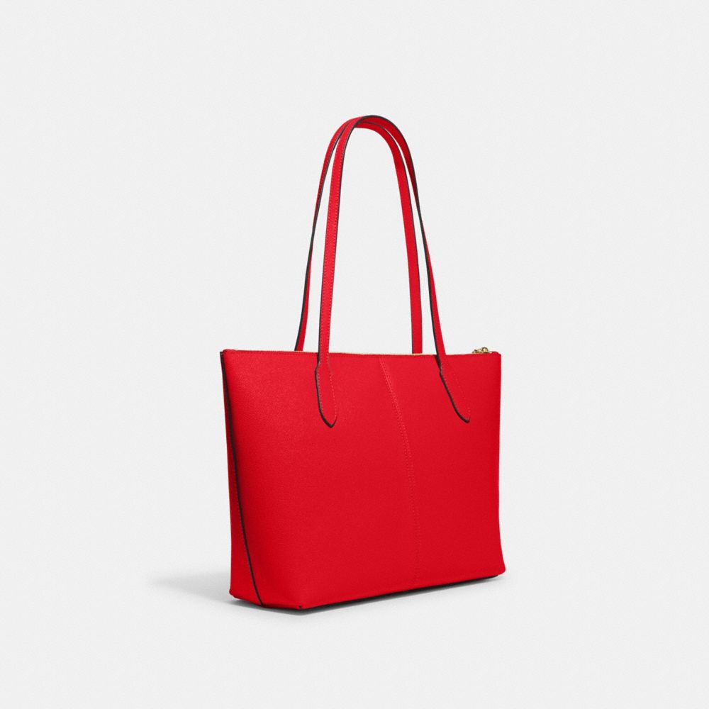 Zipper top deals tote bag