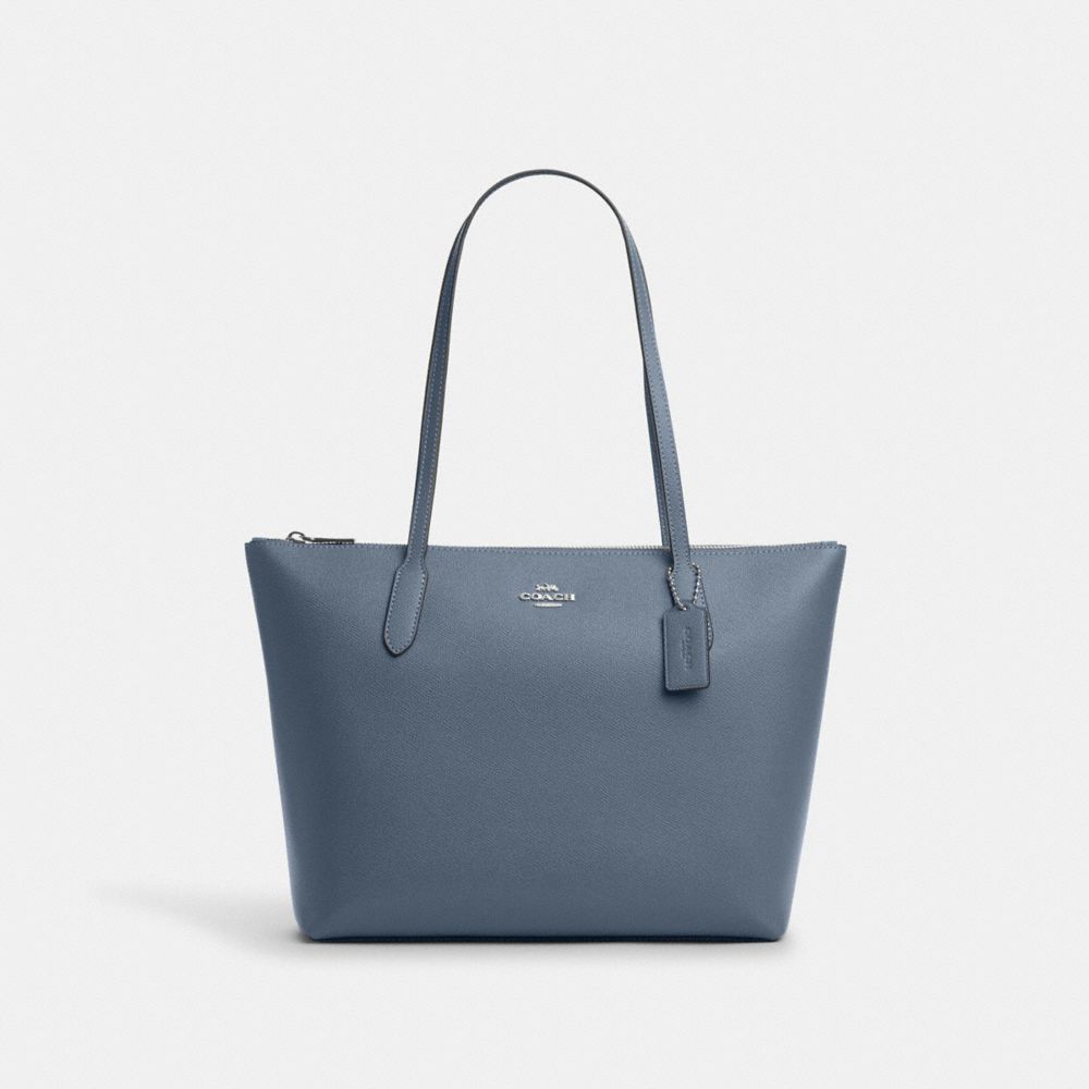 COACH® Outlet  Zip Top Tote In Signature Canvas