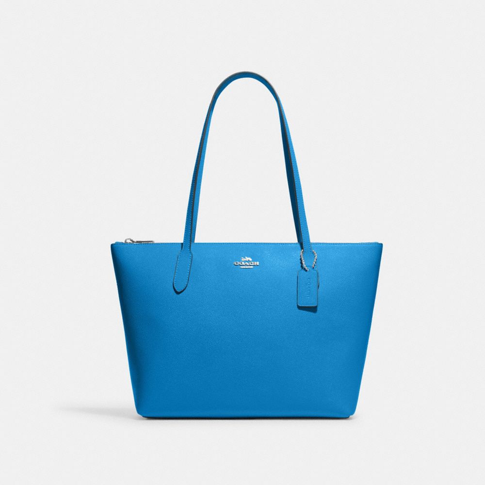 Coach signature zip top tote hotsell