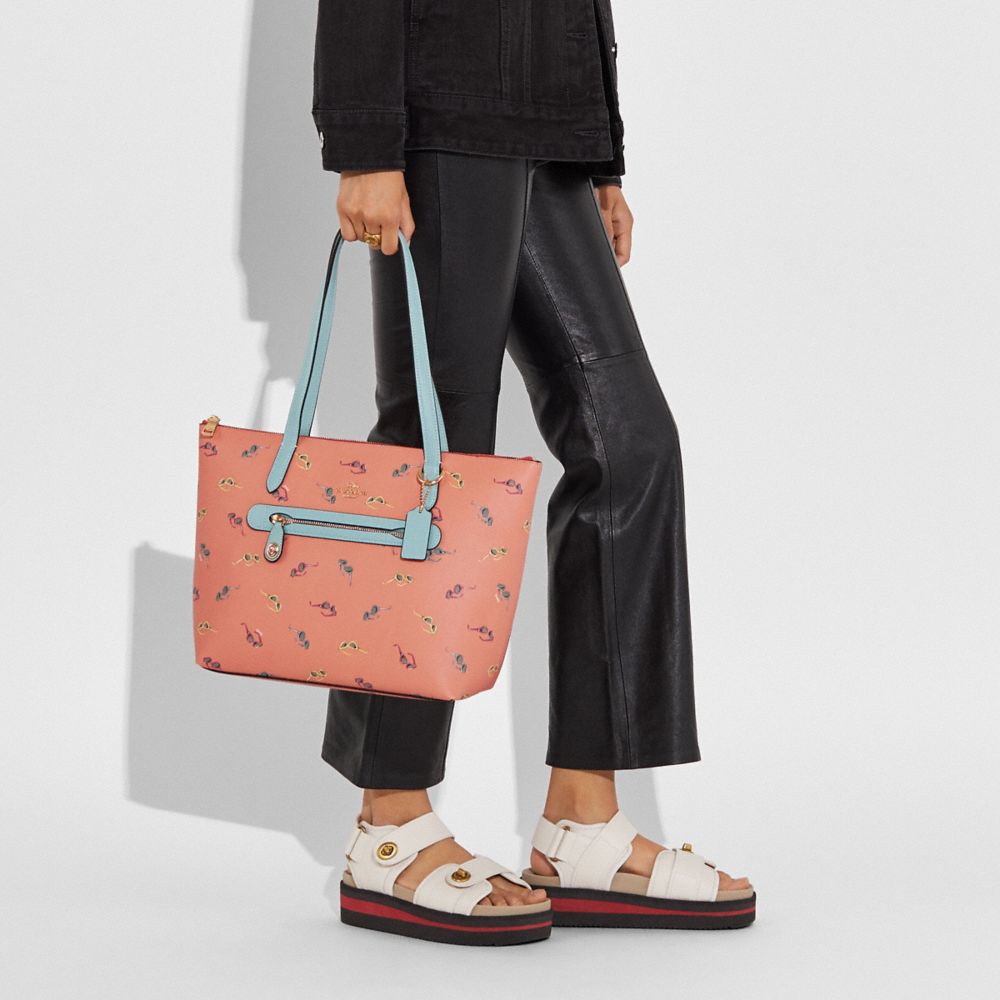 Coach butterfly discount print taylor tote