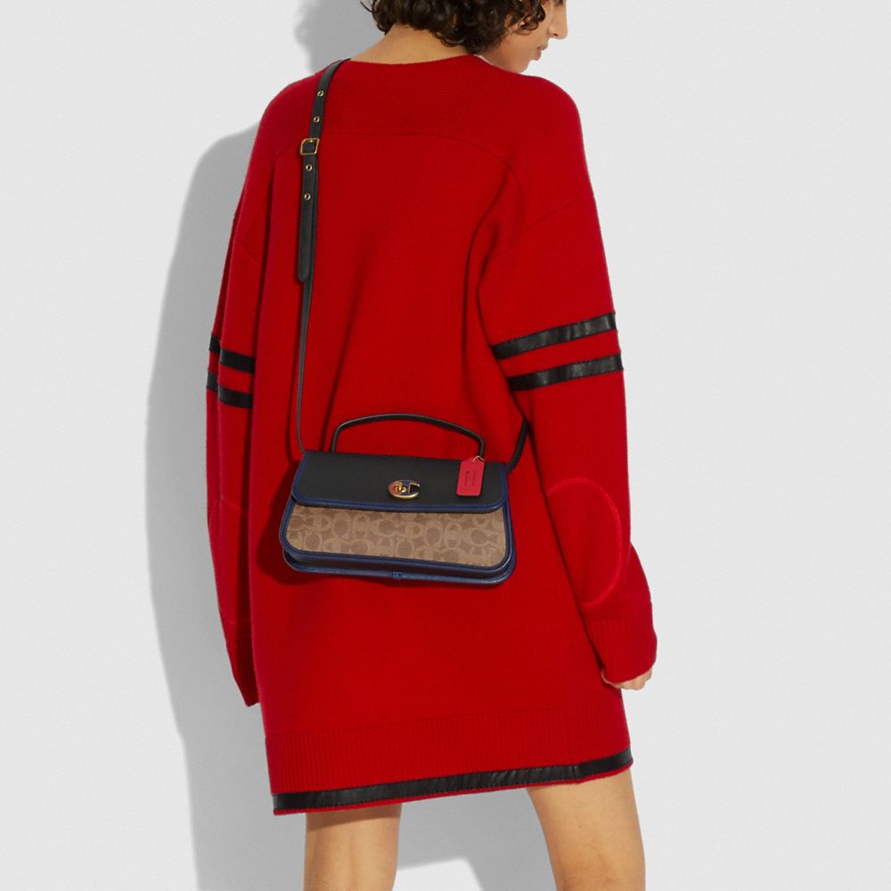 Coach X Champion Turnlock Clutch En Toile Signature