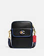 COACH®,COACH X CHAMPION DYLAN 15,Smooth Leather,Small,Brass/Black,Front View
