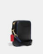 COACH®,COACH X CHAMPION DYLAN 15,Smooth Leather,Small,Brass/Black,Angle View