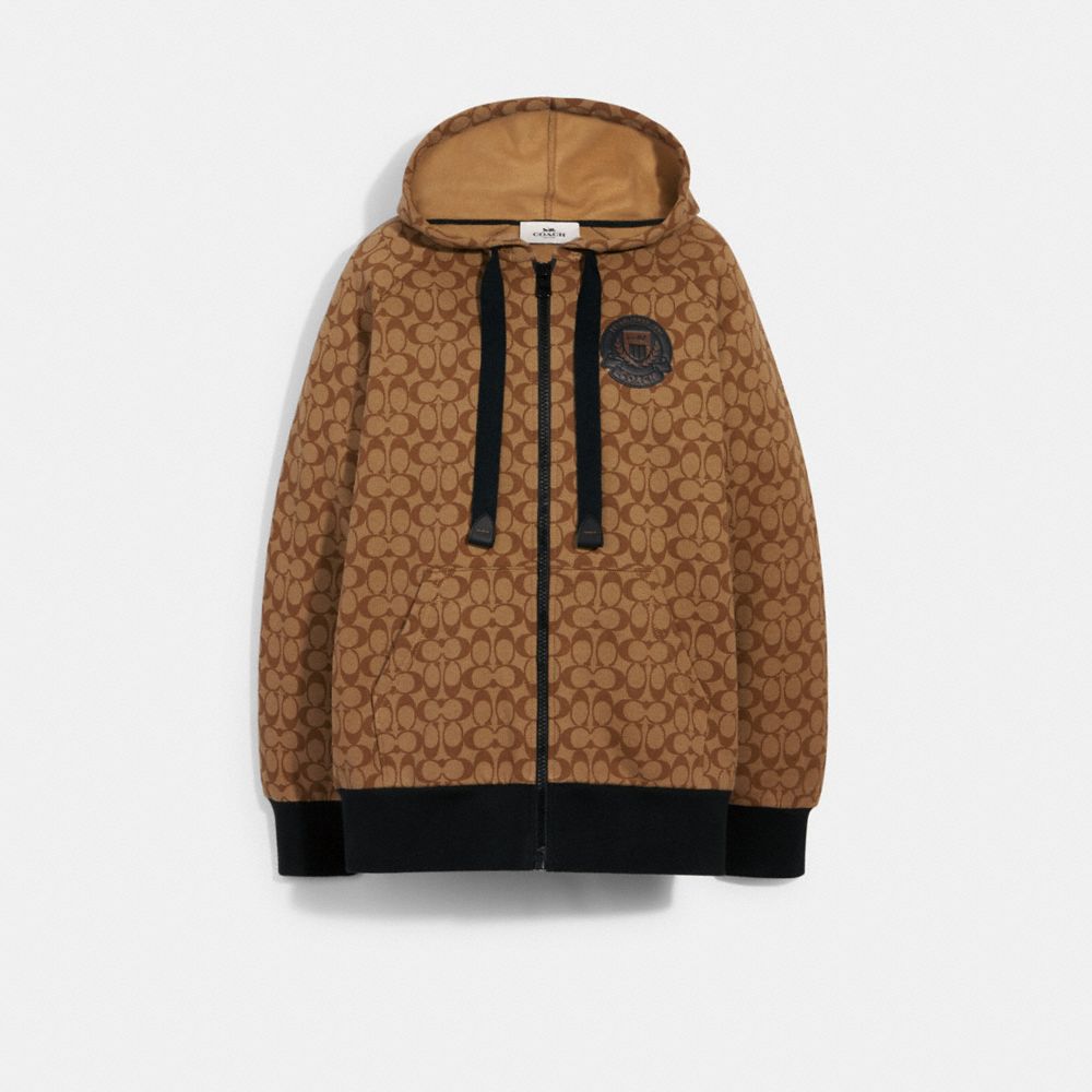 COACH OUTLET®  Signature Zip Hoodie