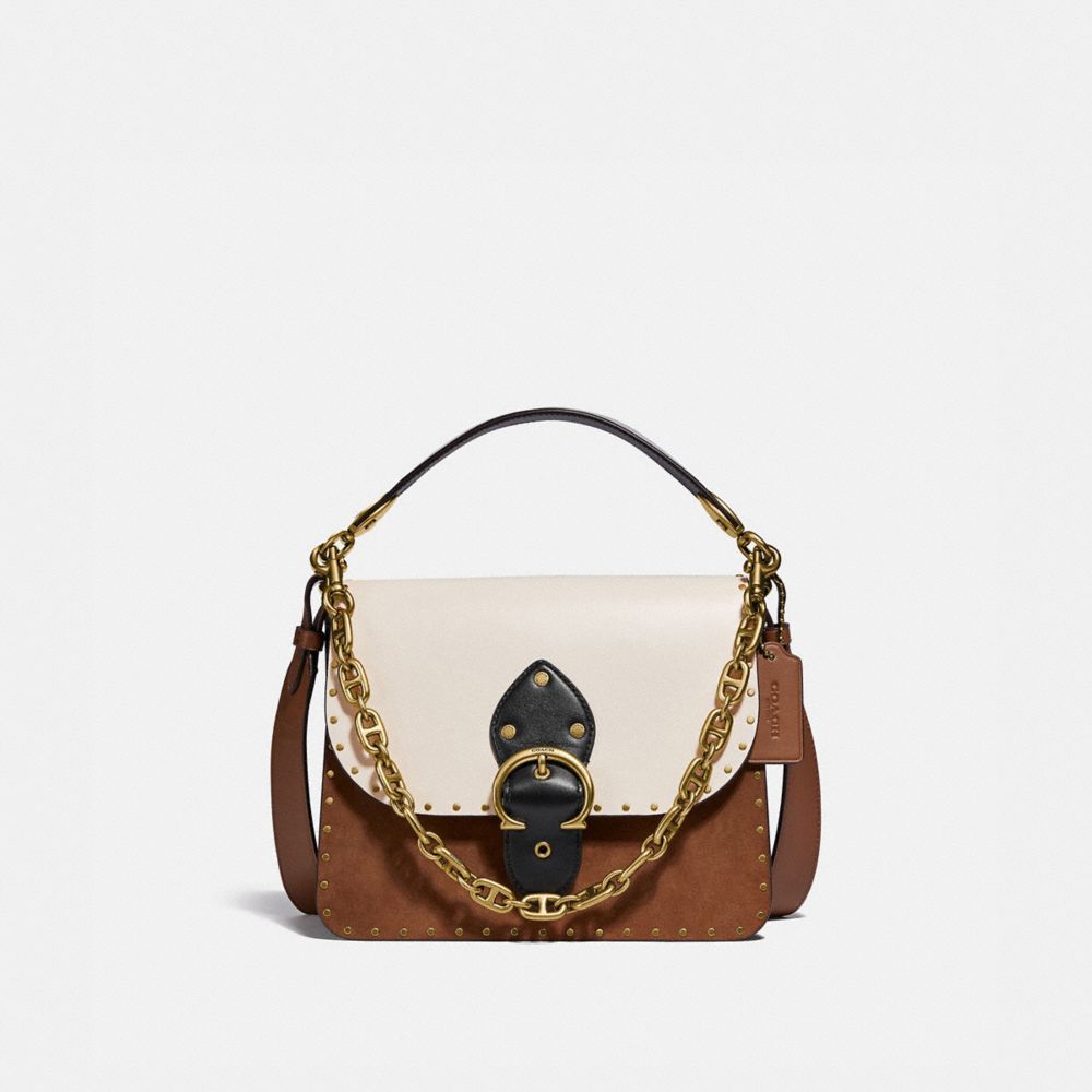 COACH® | Beat Shoulder Bag In Colorblock With Rivets