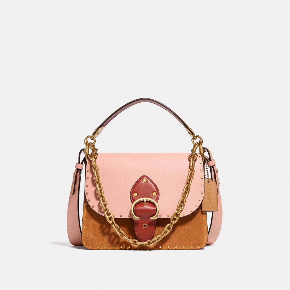 COACH Beat Shoulder Bag In Colorblock With Rivets