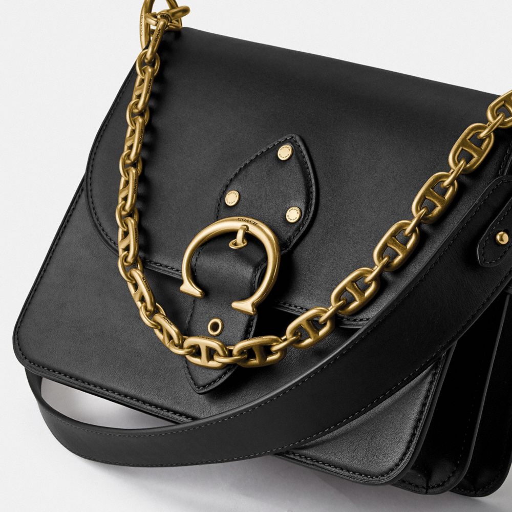 Brass Black Beat Shoulder Bag