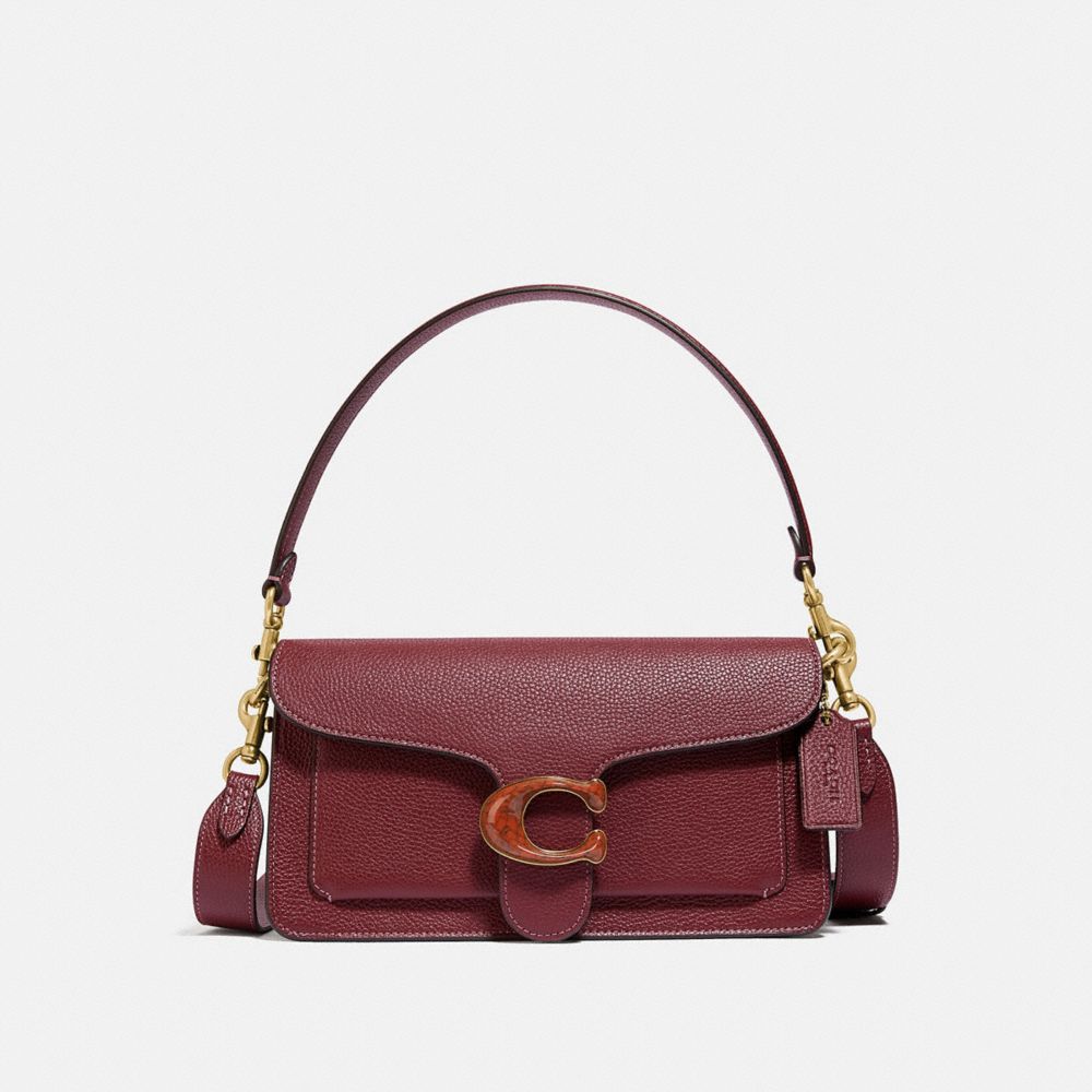 Coach burgundy online handbag