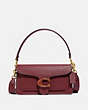 COACH®,TABBY SHOULDER BAG 26,Pebble Leather,Medium,Brass/Wine,Front View