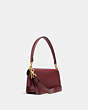 COACH®,TABBY SHOULDER BAG 26,Pebble Leather,Medium,Brass/Wine,Angle View