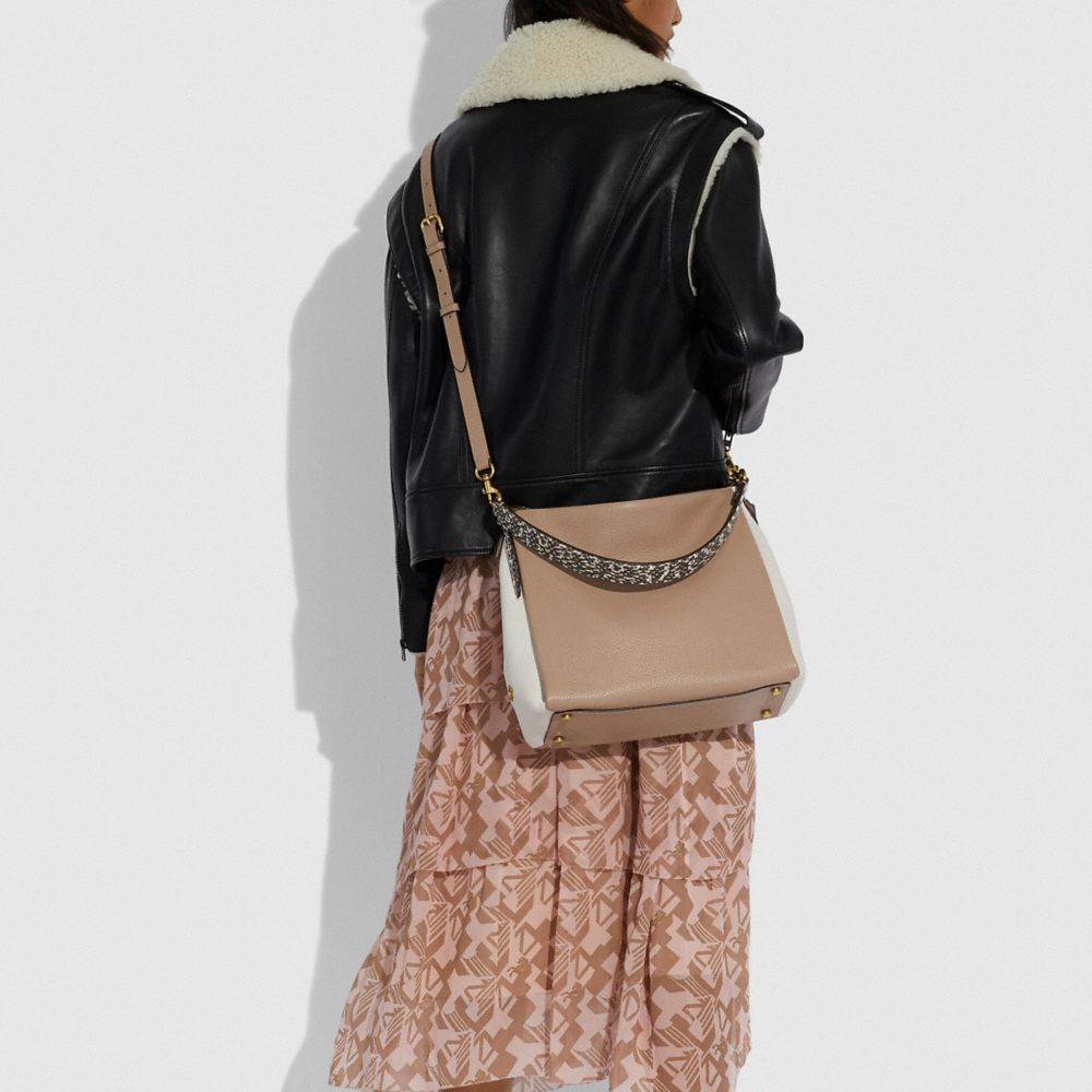 COACH® | Shay Shoulder Bag With Snakeskin Detail