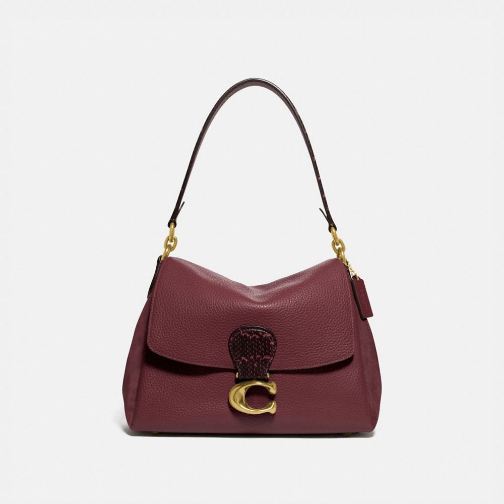 COACH® | May Shoulder Bag With Snakeskin Detail